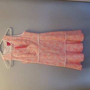 NWT Lilly Pulitzer Ellen dress in Cantelope Embroidered Laser Cut Dot, size 00